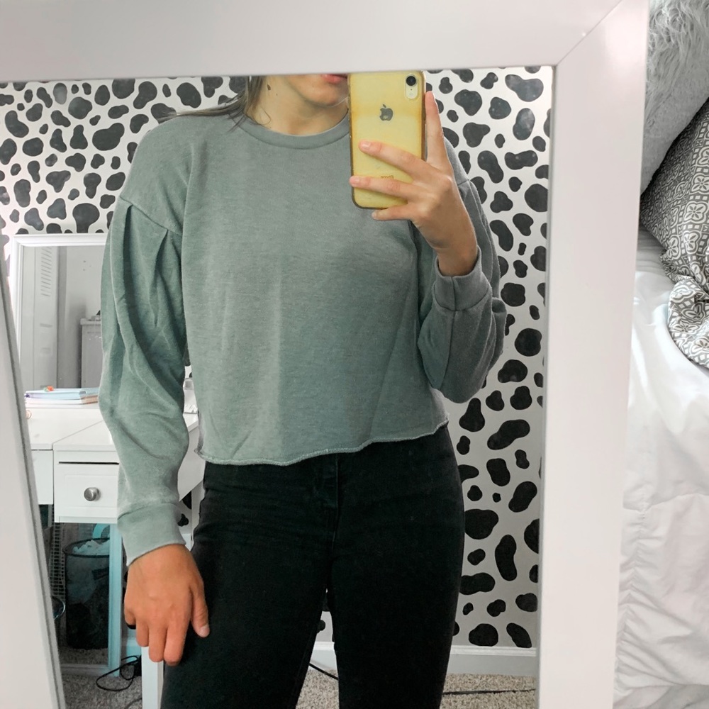 American Eagle Cropped Hoodie